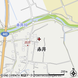 熊本県上益城郡益城町赤井1344周辺の地図