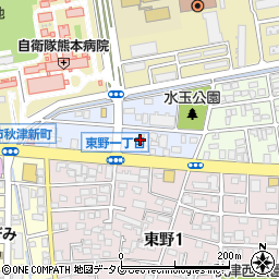 熊本県熊本市東区秋津新町5-1周辺の地図