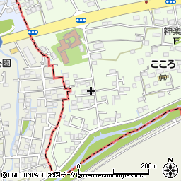 熊本県上益城郡益城町広崎750周辺の地図