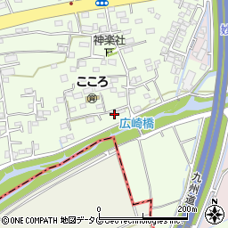 熊本県上益城郡益城町広崎574周辺の地図