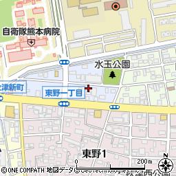 熊本県熊本市東区秋津新町5-12周辺の地図