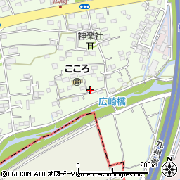 熊本県上益城郡益城町広崎600周辺の地図