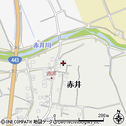 熊本県上益城郡益城町赤井1337周辺の地図