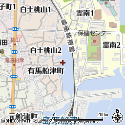長崎県島原市有馬船津町1038周辺の地図