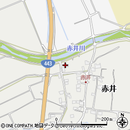 熊本県上益城郡益城町赤井1315周辺の地図