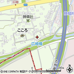 熊本県上益城郡益城町広崎562-5周辺の地図