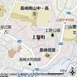 長崎県長崎市上野町17周辺の地図