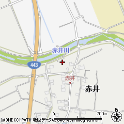 熊本県上益城郡益城町赤井1322周辺の地図