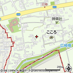 熊本県上益城郡益城町広崎681-6周辺の地図