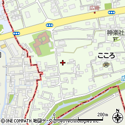 熊本県上益城郡益城町広崎686周辺の地図