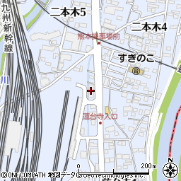 有限会社大分サービス　熊本営業所周辺の地図