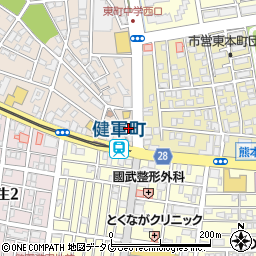 熊本印章センター周辺の地図