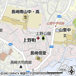 長崎県長崎市上野町16周辺の地図