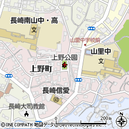長崎県長崎市上野町15周辺の地図