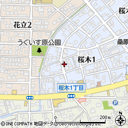 〒861-2101 熊本県熊本市東区桜木の地図