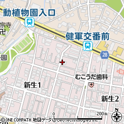 萩原鍼灸院周辺の地図