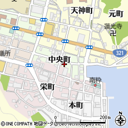 高知県土佐清水市中央町周辺の地図