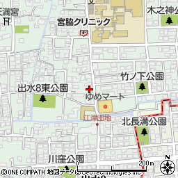 熊本信用金庫江津支店周辺の地図
