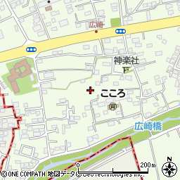 熊本県上益城郡益城町広崎650周辺の地図
