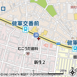 トヨタレンタリース熊本健軍店周辺の地図