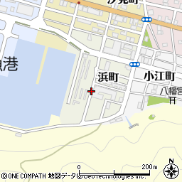 高知県土佐清水市浜町周辺の地図