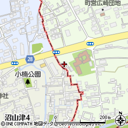 熊本県上益城郡益城町広崎780-8周辺の地図