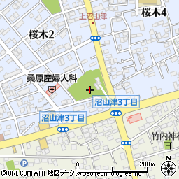 秋津東公園周辺の地図