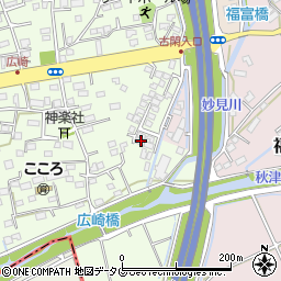熊本県上益城郡益城町広崎361-3周辺の地図