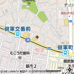 有限会社熊本補聴器センター　健軍・本店周辺の地図