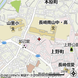 長崎県長崎市上野町24周辺の地図