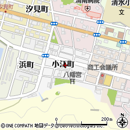 高知県土佐清水市小江町周辺の地図