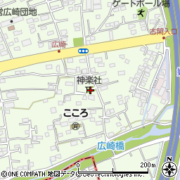 熊本県上益城郡益城町広崎620周辺の地図