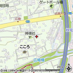 熊本県上益城郡益城町広崎559周辺の地図