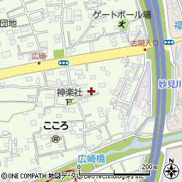 熊本県上益城郡益城町広崎540周辺の地図