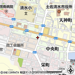 高知新聞　清水浜口販売所周辺の地図