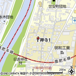 熊本県熊本市中央区十禅寺1丁目8-106周辺の地図