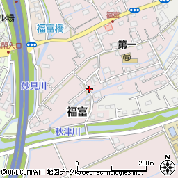 福富影入道公園周辺の地図