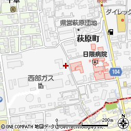 オリックスレンタカー平成中央店周辺の地図