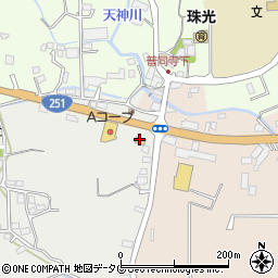 ファミリーマート飯盛店周辺の地図