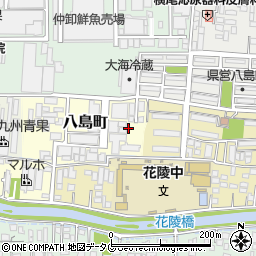 熊本県熊本市西区八島町周辺の地図