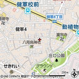 コアマンション健軍神社南周辺の地図