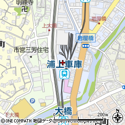 長崎電気軌道株式会社　西町電車営業所周辺の地図