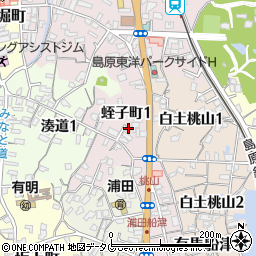 長崎県島原市蛭子町周辺の地図