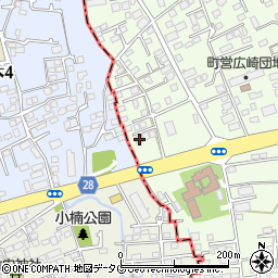 熊本県上益城郡益城町広崎794-2周辺の地図