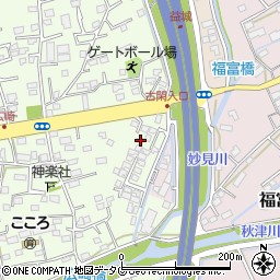 熊本県上益城郡益城町広崎373-3周辺の地図