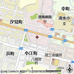 高知県土佐清水市越前町周辺の地図