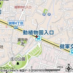 動植物園入口駅周辺の地図