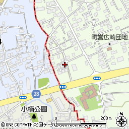 熊本県上益城郡益城町広崎794-15周辺の地図