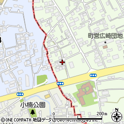 熊本県上益城郡益城町広崎794-15周辺の地図