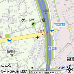 熊本県上益城郡益城町広崎380-1周辺の地図